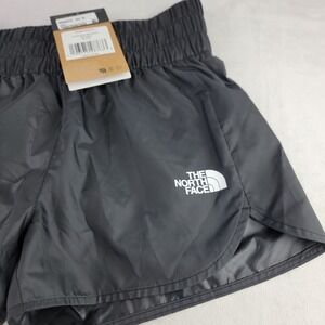 The North Face Never Stop Woven Shorts Girls Size Medium (10) Black Running NEW